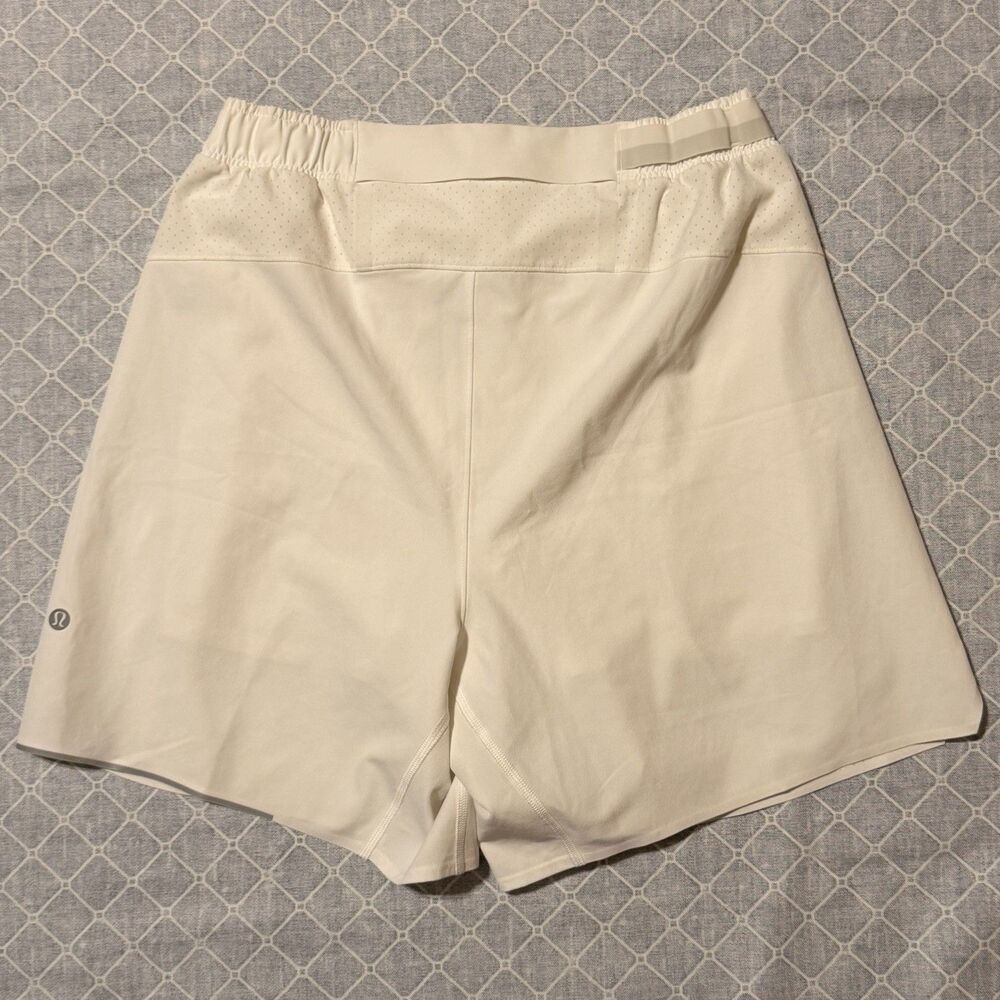 Lululemon Men's Surge Short Lined Shorts Size M Gray 6” inseam Running